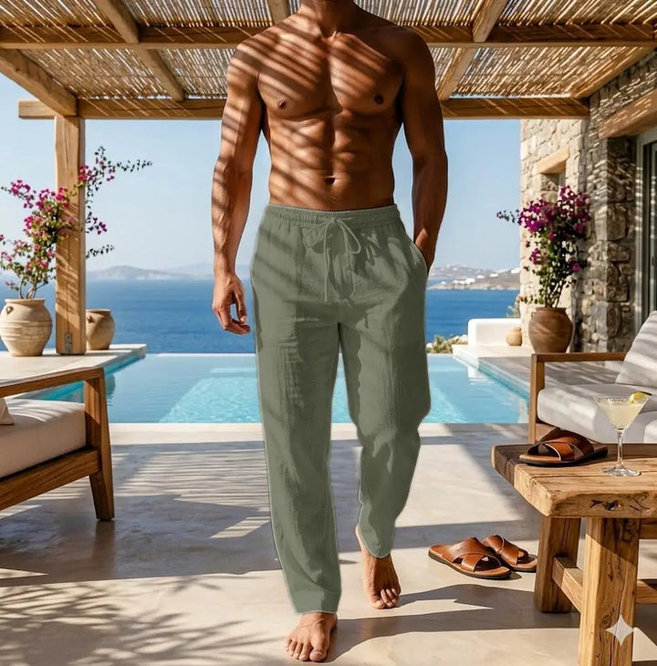 Elegant Cotton Linen Pants