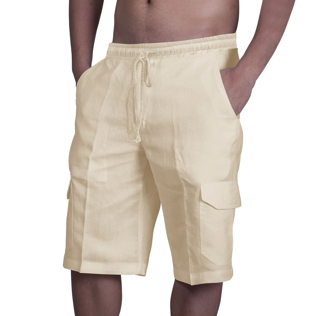 Cotton Linen Cargo shorts