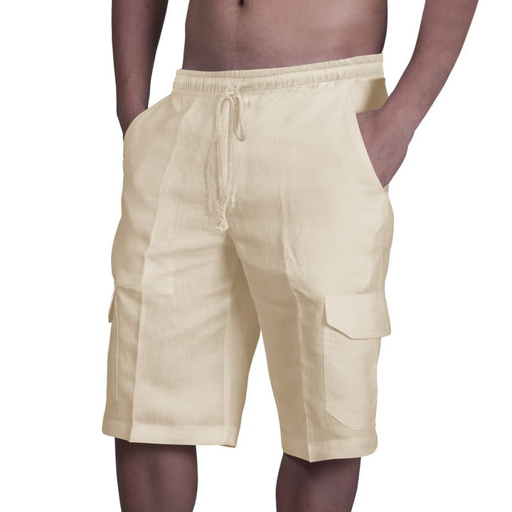 Cotton Linen Cargo shorts