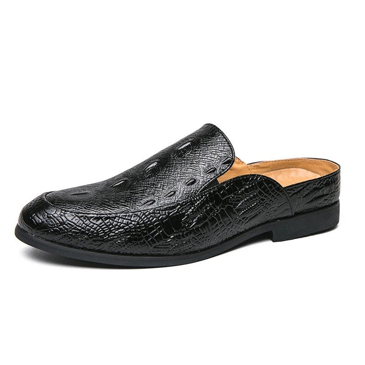 Elegant Crocodile Print Dress Shoes