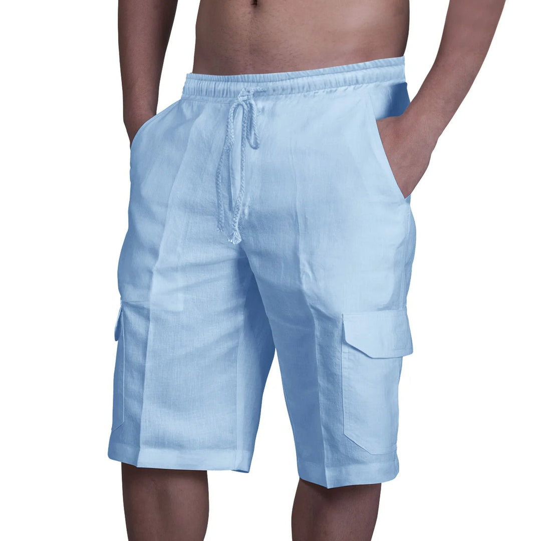 Cotton Linen Cargo shorts