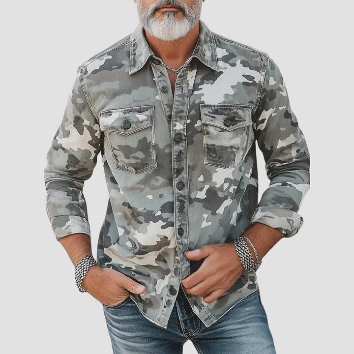Elegant Men's Camo Shirt