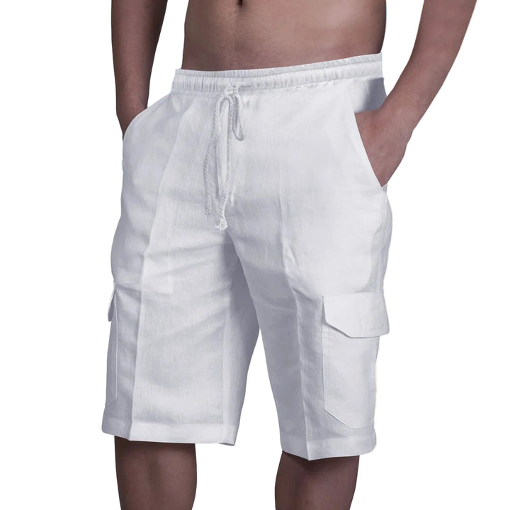 Cotton Linen Cargo shorts